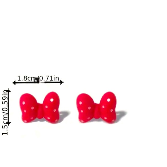 DISNEY INSPIRED BOW OR BOW & GLOVE EARRINGS - Picture 5 of 5